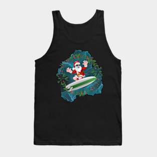 THE COOL SURFIST SANTA Tank Top